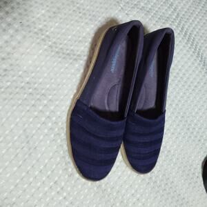 GRASSHOPPERS WOMENS SZ 6.5 BLUE BLAISE WEDGE SHOES